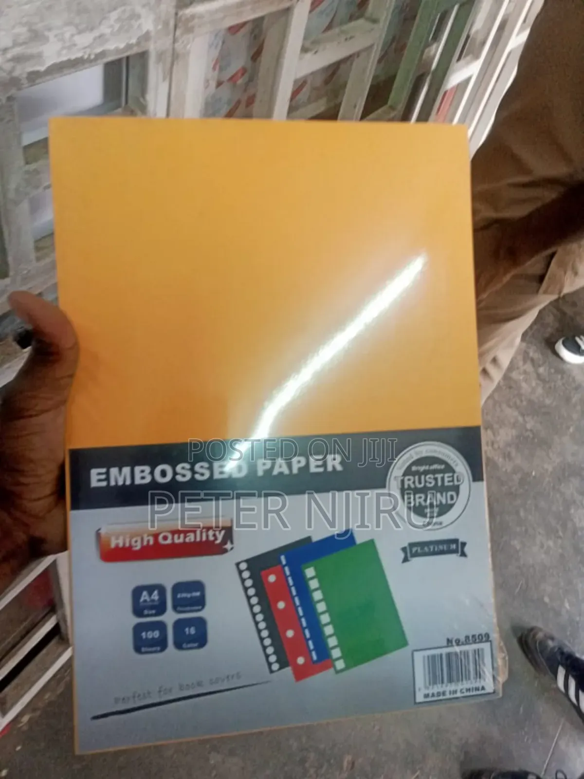 Embossed Paper A4 Color Orange