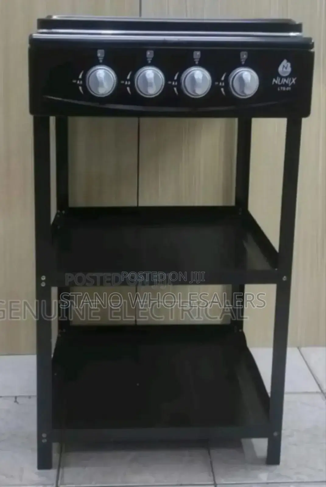 Auto Ignition Cooker - Nunix 4 Full Gas With Shelves