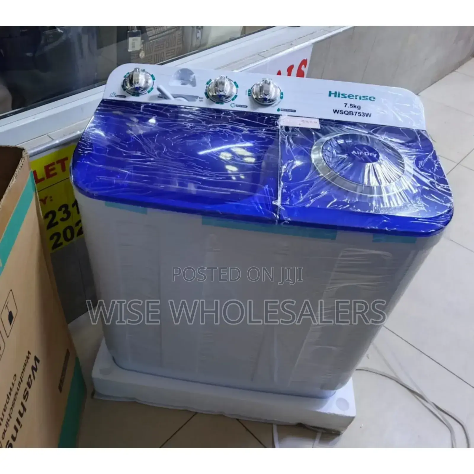 Hisense 7.5 Kg Wsqb753w Twin-tub Washing Machine√°°°.