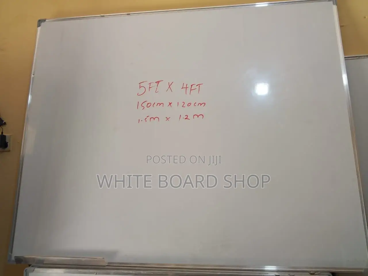 Magnetic White Board 150cm X 120cm (5ft X 4ft)
