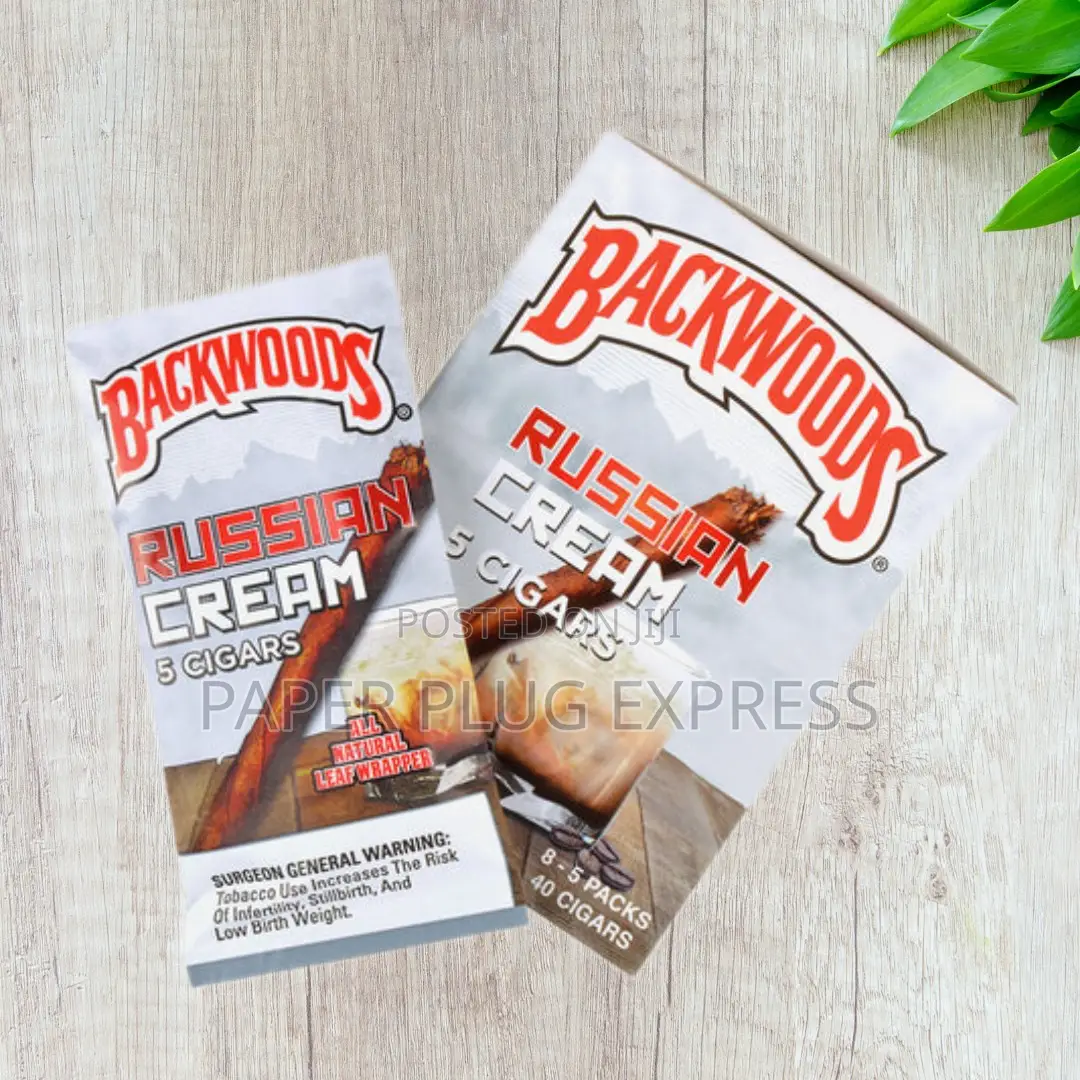 Backwoods Russian Cream - Leaf Wrap Cigars / Cigarillos - 5 Pack