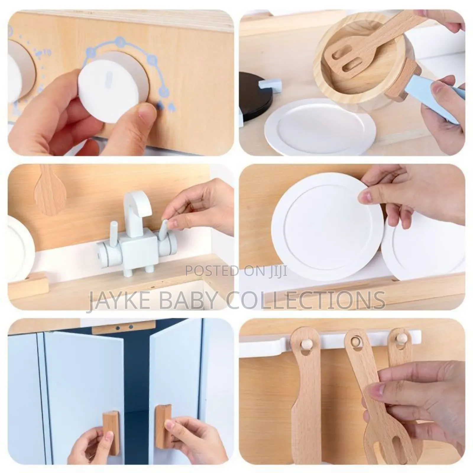 Cucinino Wooden Play Kitchen Set for Kids