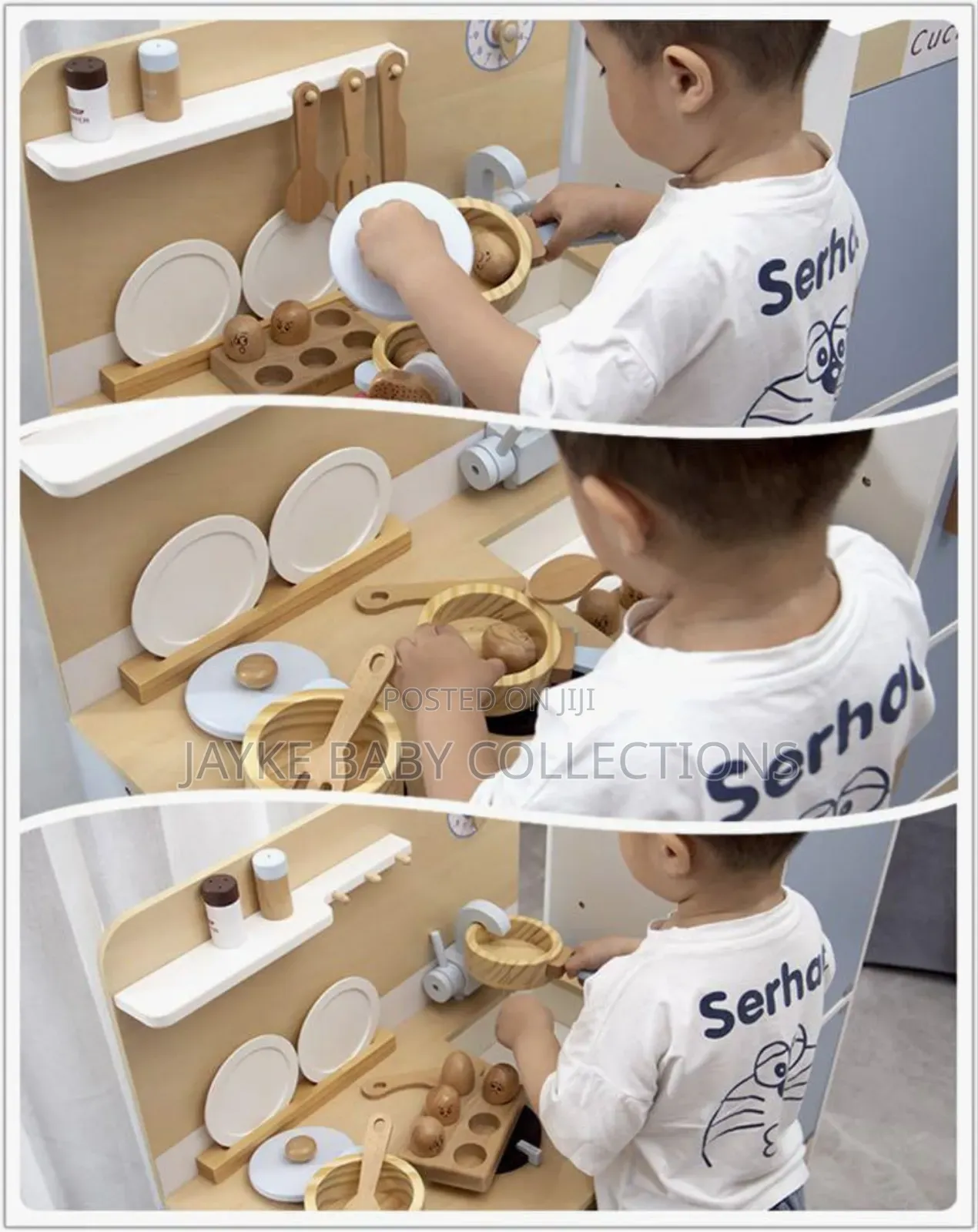 Cucinino Wooden Play Kitchen Set for Kids