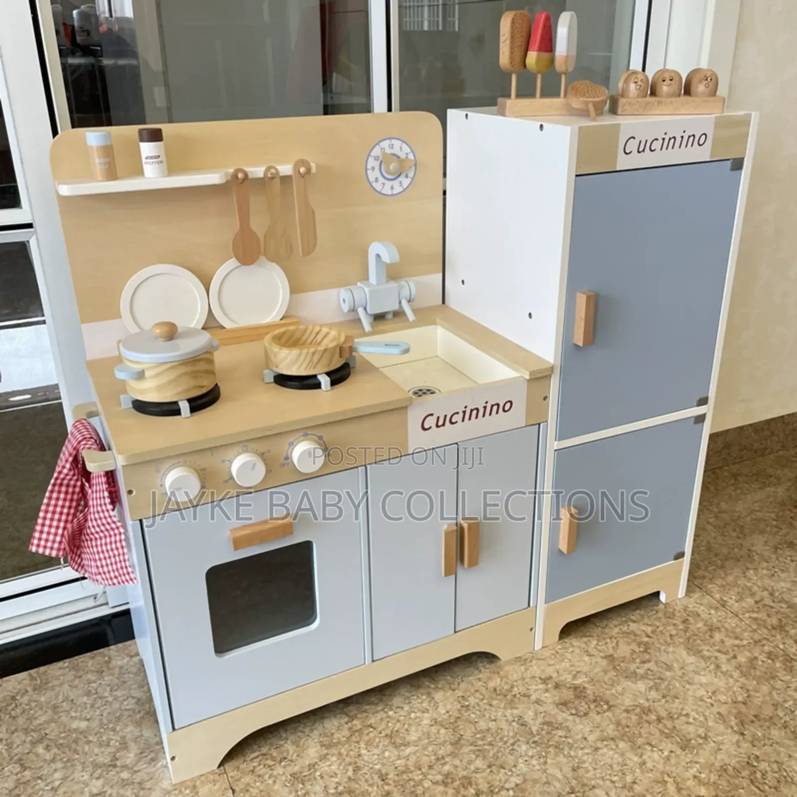 Cucinino Wooden Play Kitchen Set for Kids