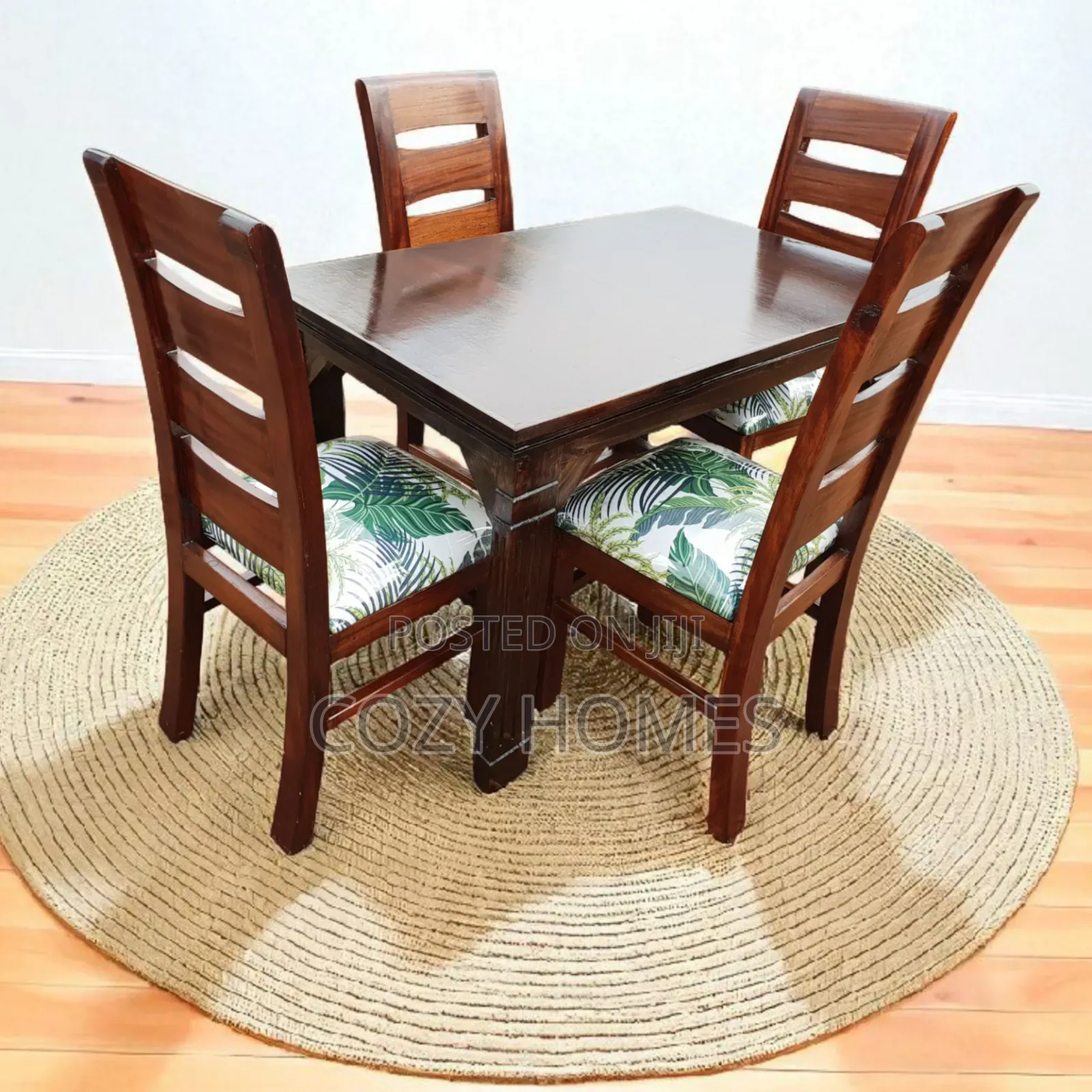 Dining Table, a Walnut Brown Distinct 4 Seater Dining Table