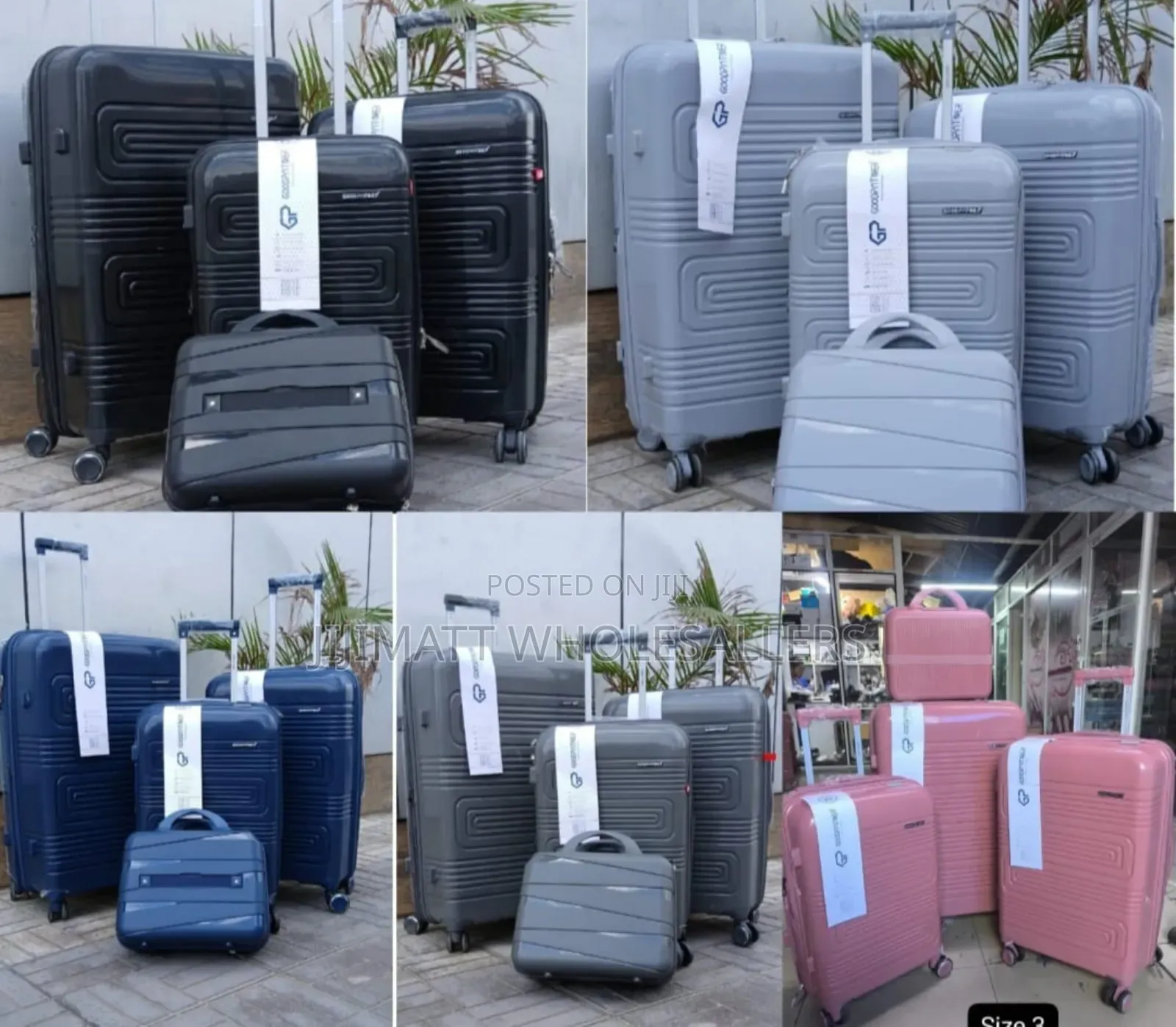 Fashion 4 in 1 Unbreakble Laxurious Rubber Suitcase Briefcase