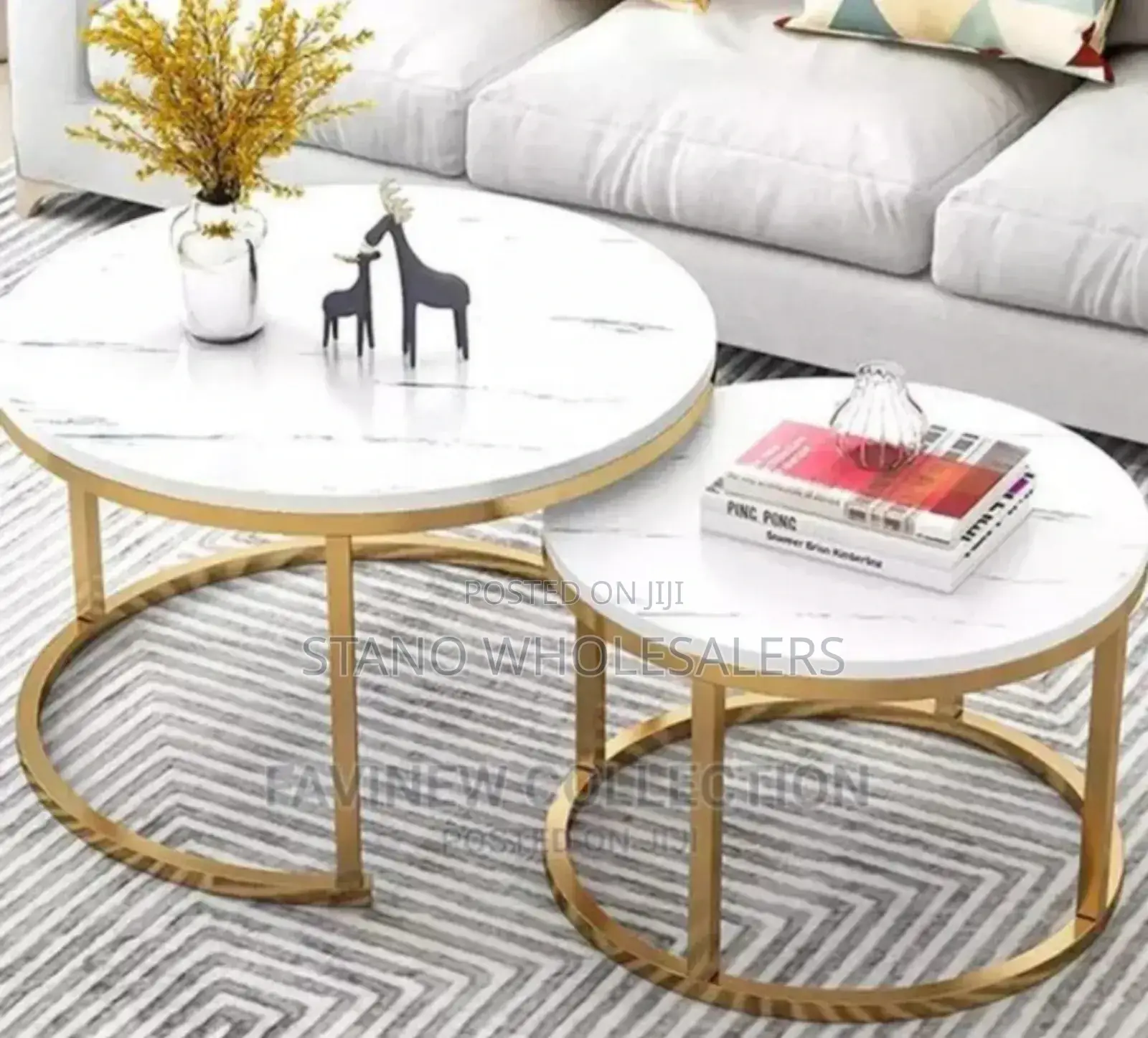 MDF Marble Effect Coffee Table