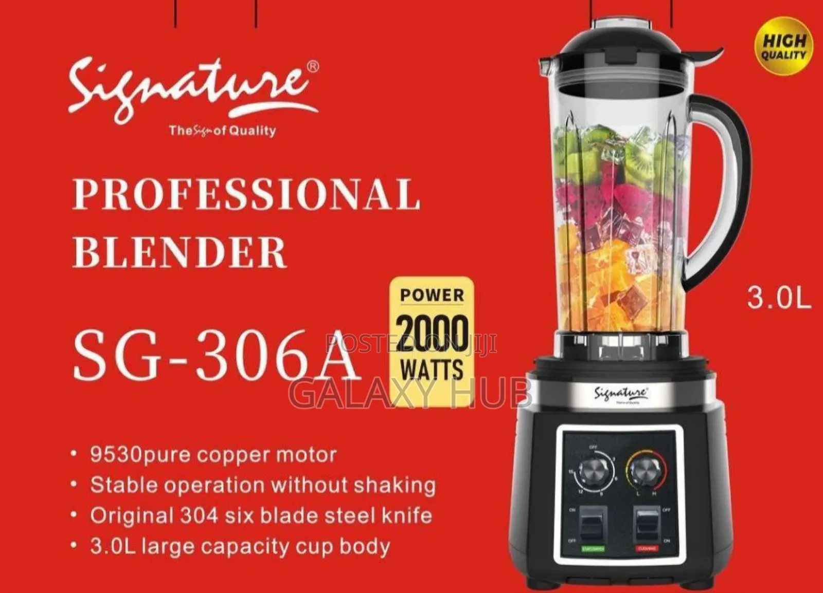 3 Litres 2000watts Signature Heavy Duty Commercial Blender