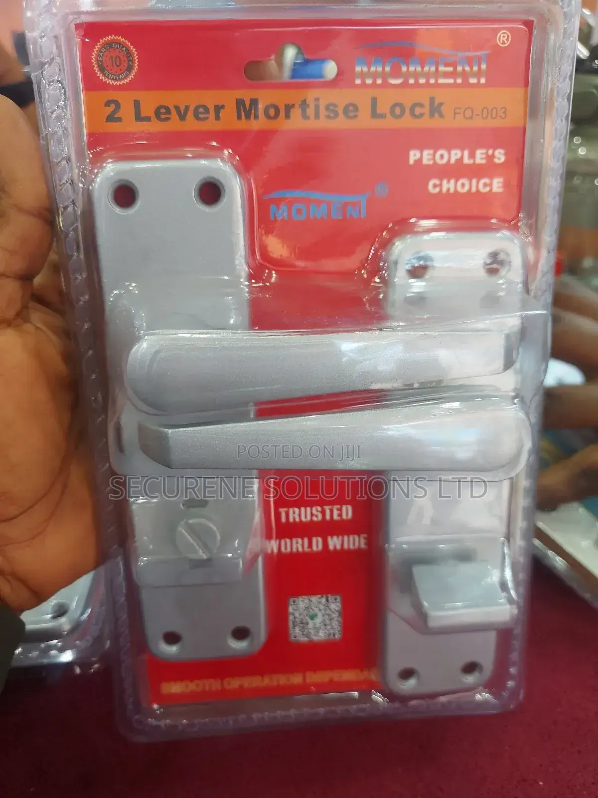 Moment 2 Lever Mortise Lock.Silver and Gold