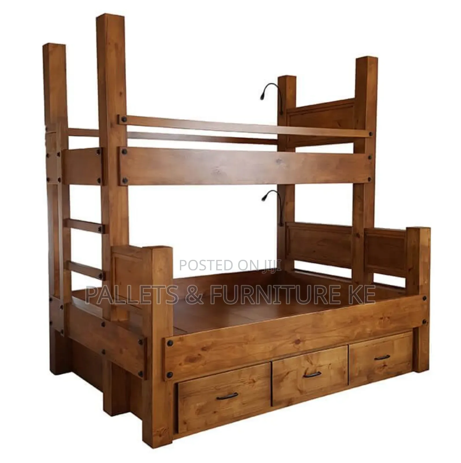 Pine Verse Double Decker Bed