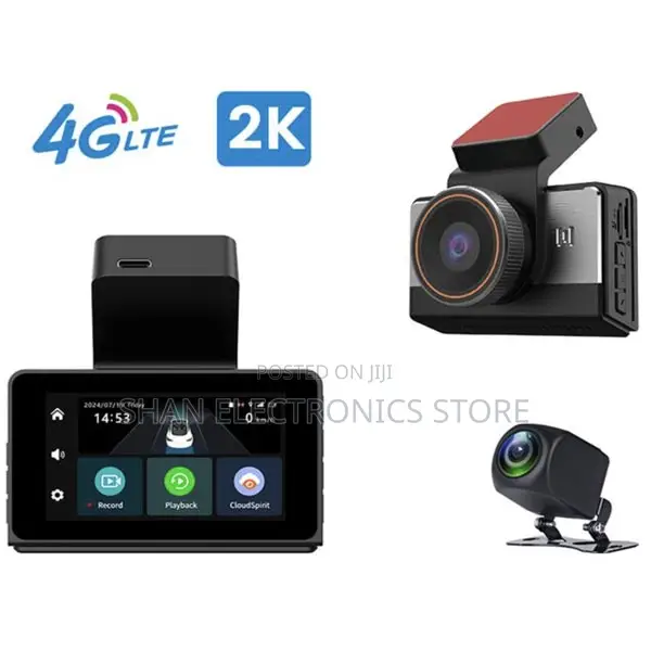 P83 4g Sim Card 1080p DVR Dash Camera Recorder -Dual Lens Recording