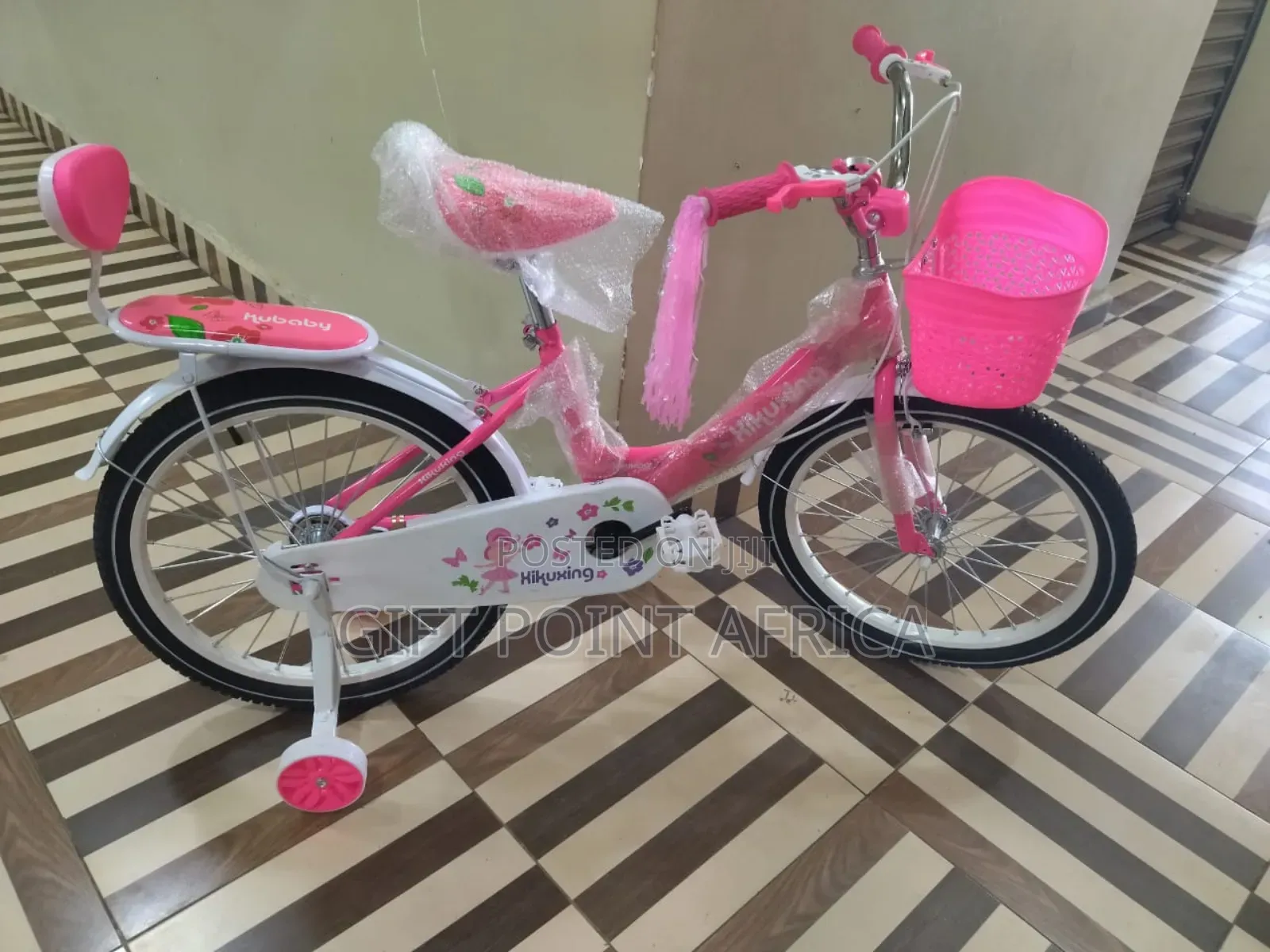 Pink Size 20" Bike With Training Wheels For Kids