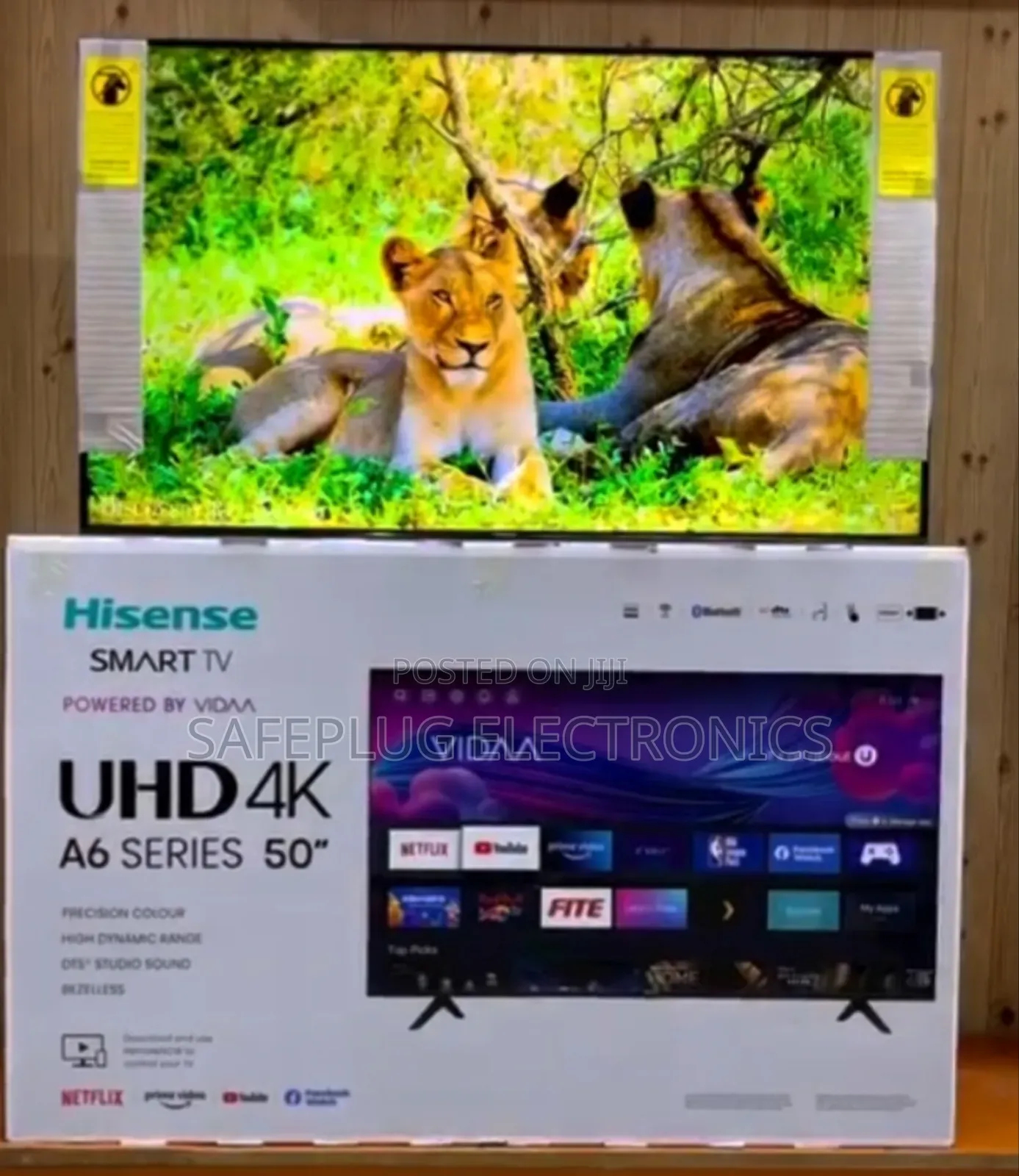 Vidaa Os - Hisense 50" Smart Tv, Frameless Style Uhd
