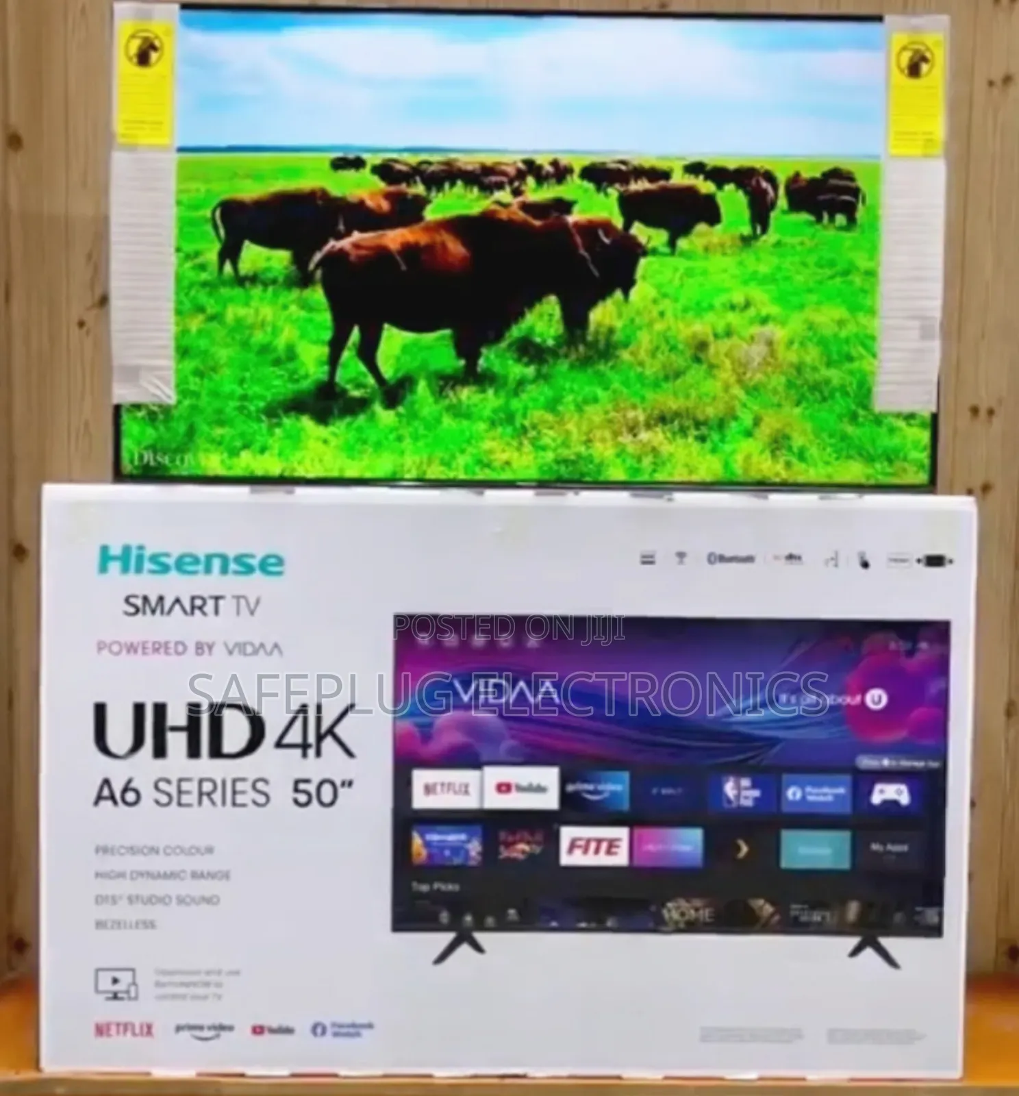 Vidaa Os - Hisense 50" Smart Tv, Frameless Style Uhd