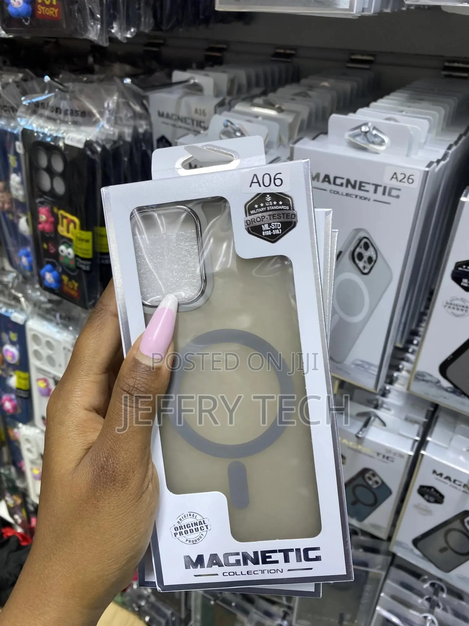 Okiaye Samsung Galaxy A06 Case Magnetic Compatible Translucent Matte