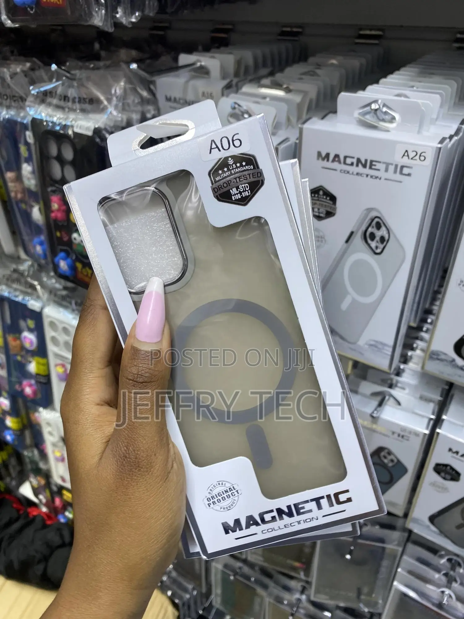 Okiaye Samsung Galaxy A06 Case Magnetic Compatible Translucent Matte