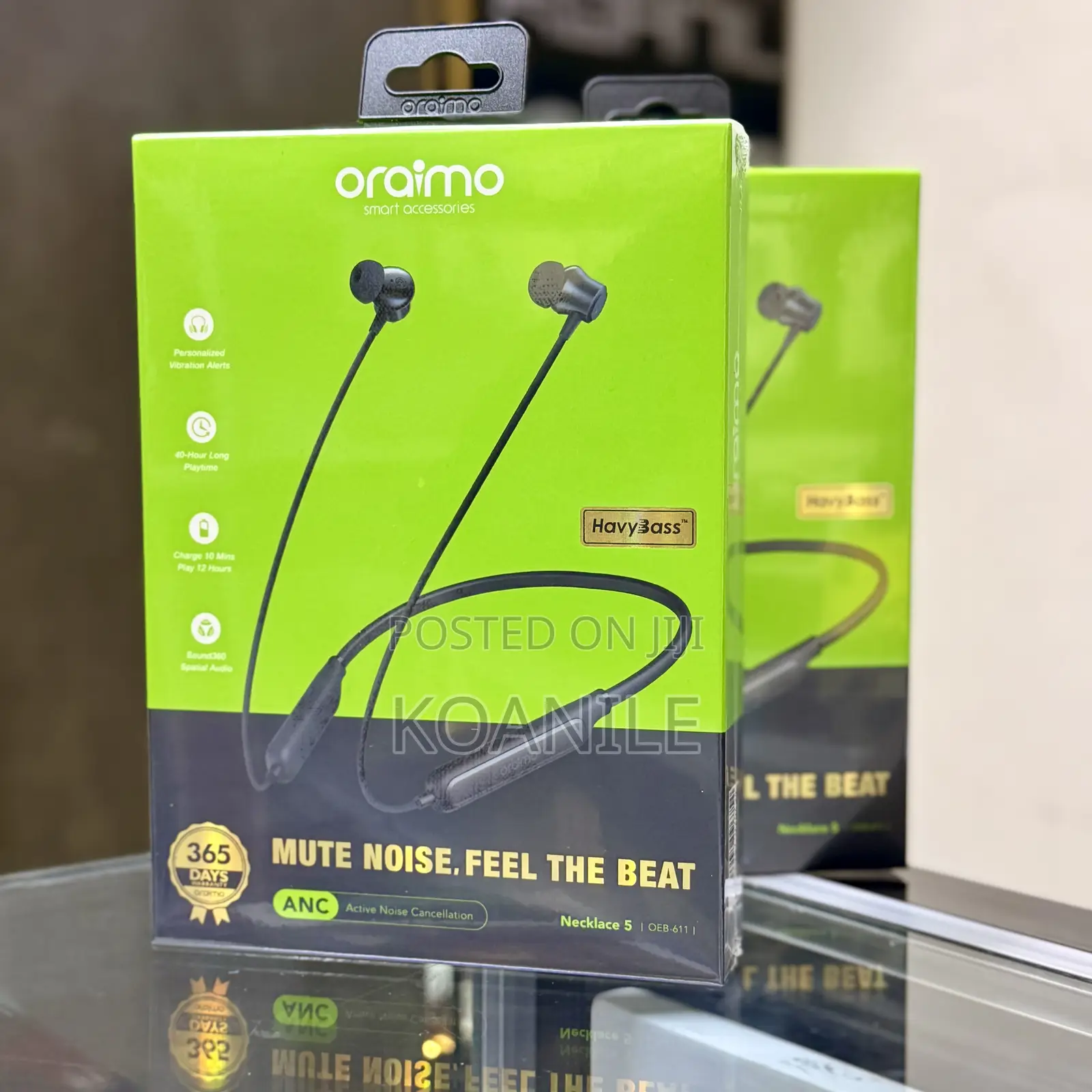 Oraimo Necklace 5 Neckband Wireless Earphones