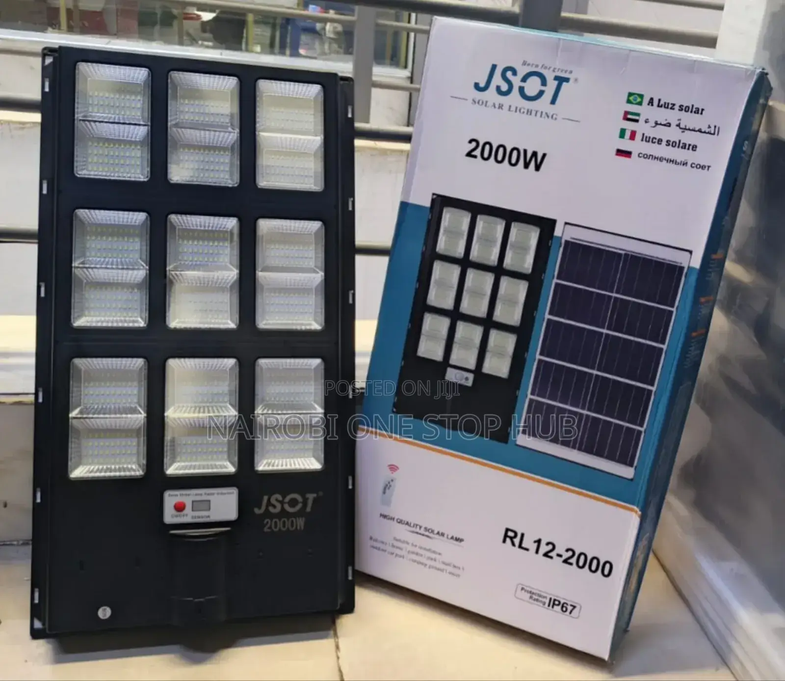 High Brightness 2000w Rl12 Jsot Solar Street Light