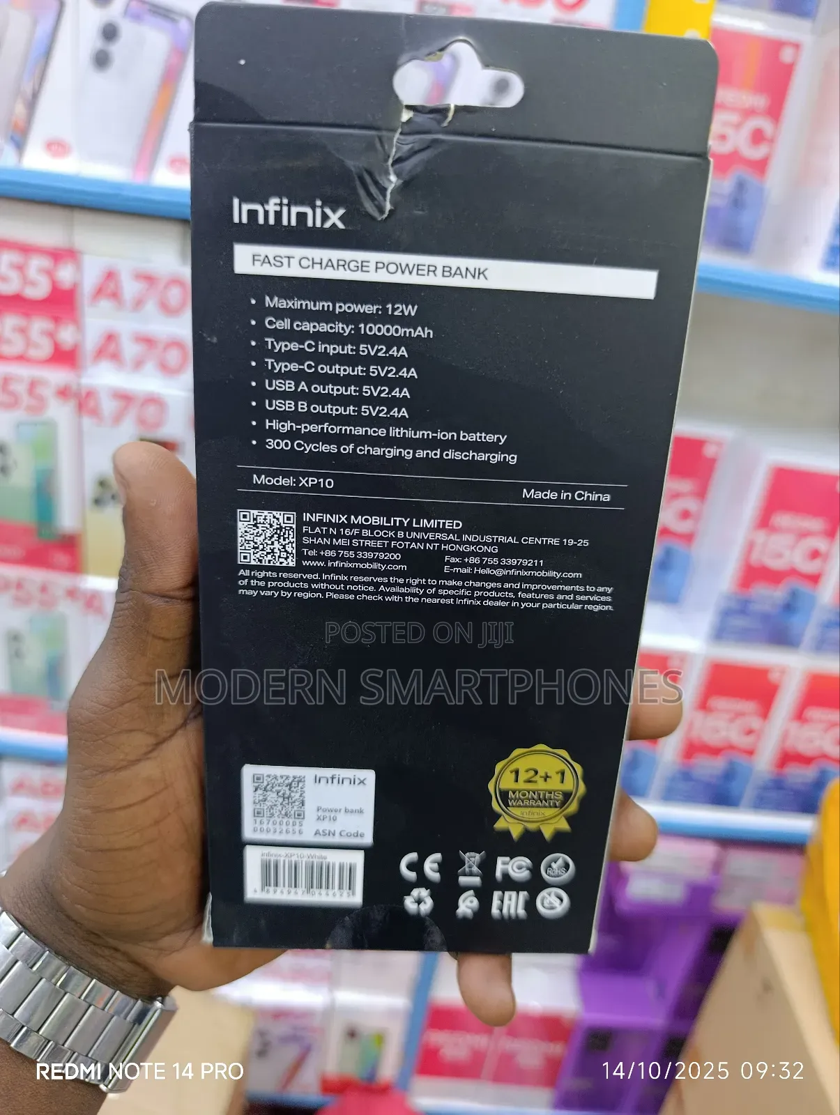 Original Infinix Potable 10000mahbpowerbank