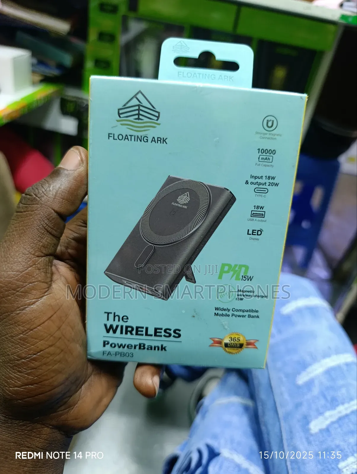 Wireless Powerbank Floating Ark 10000mah 18w