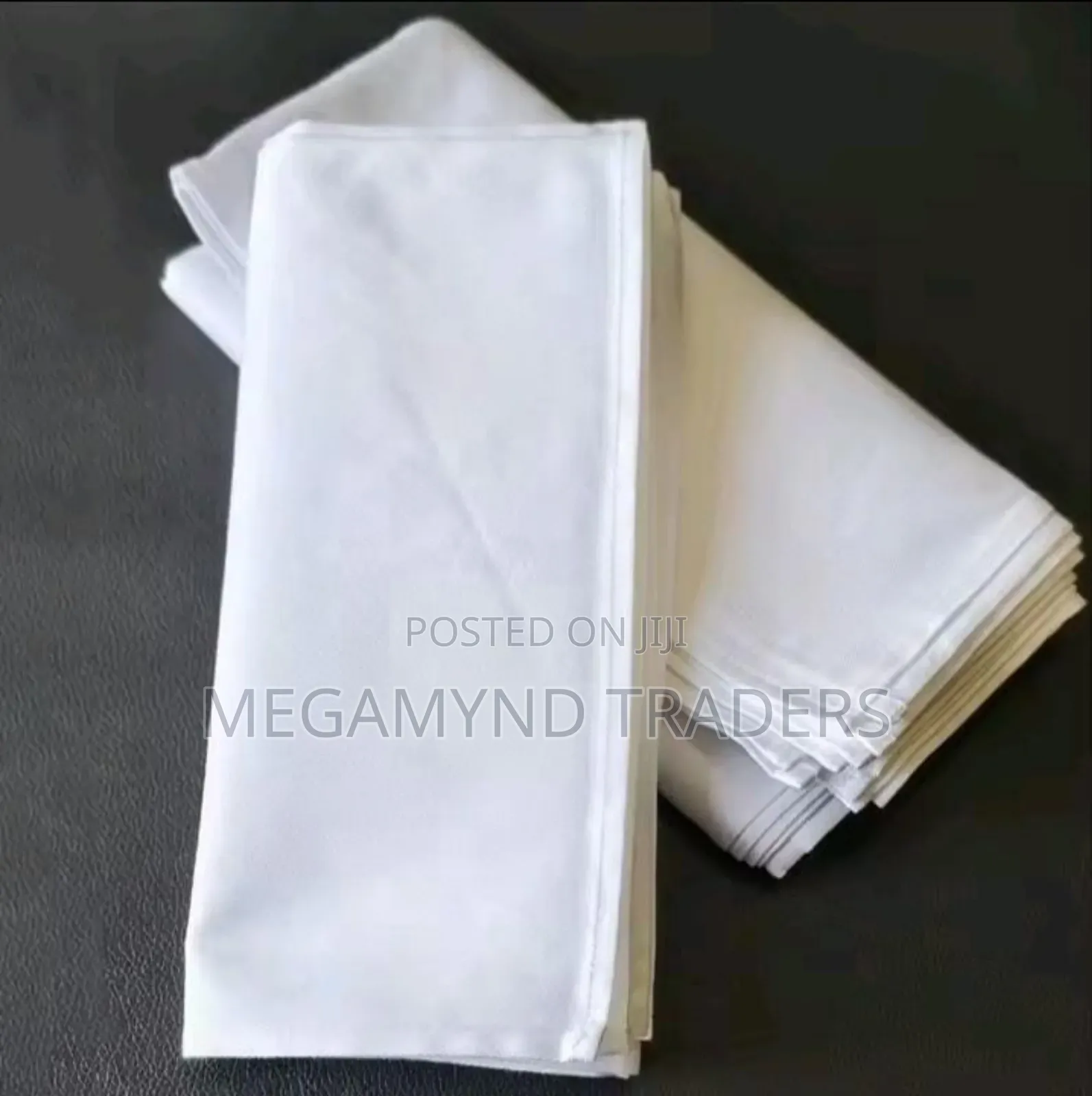 6pc White Cloth Napkins
