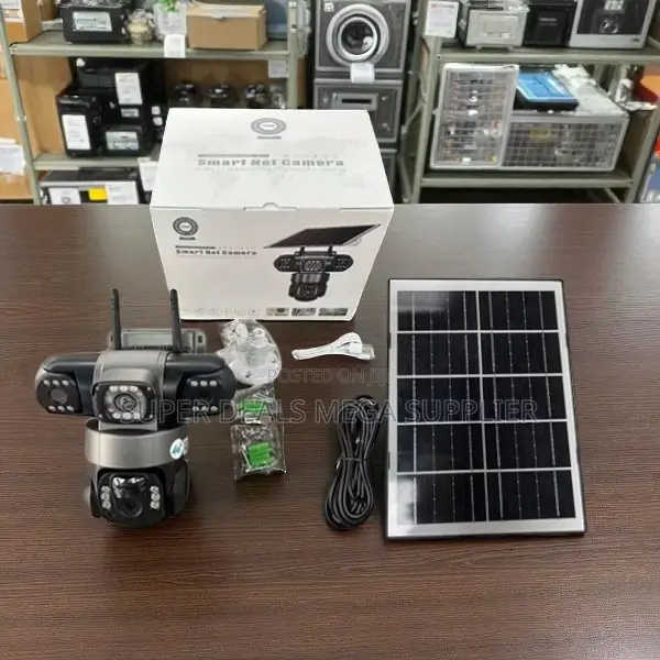 V380 Pro 4g Solar Powered CCTV Camera With Full Color Night Vision