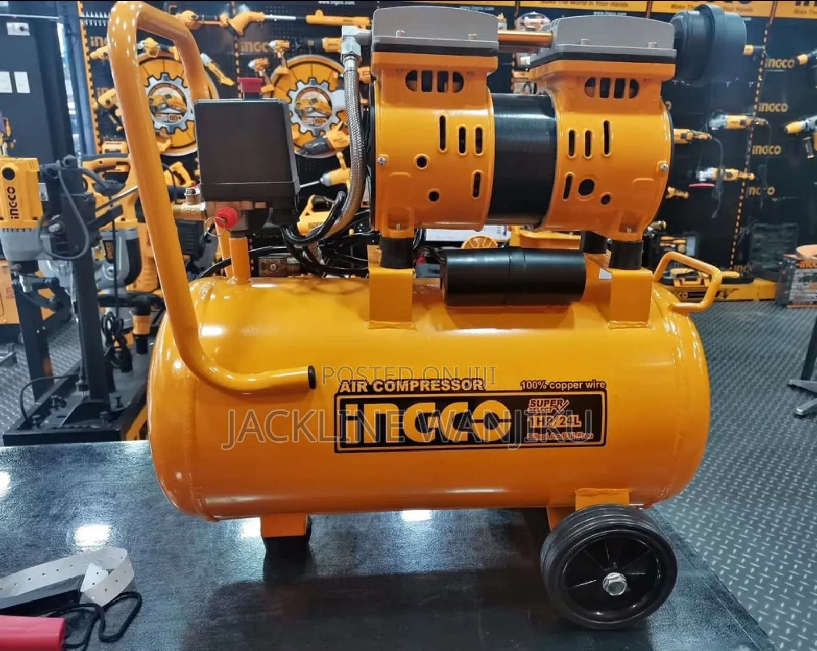 Silent Air Compressor; Oil Free Motor; Inflate Tires; Apply Paint
