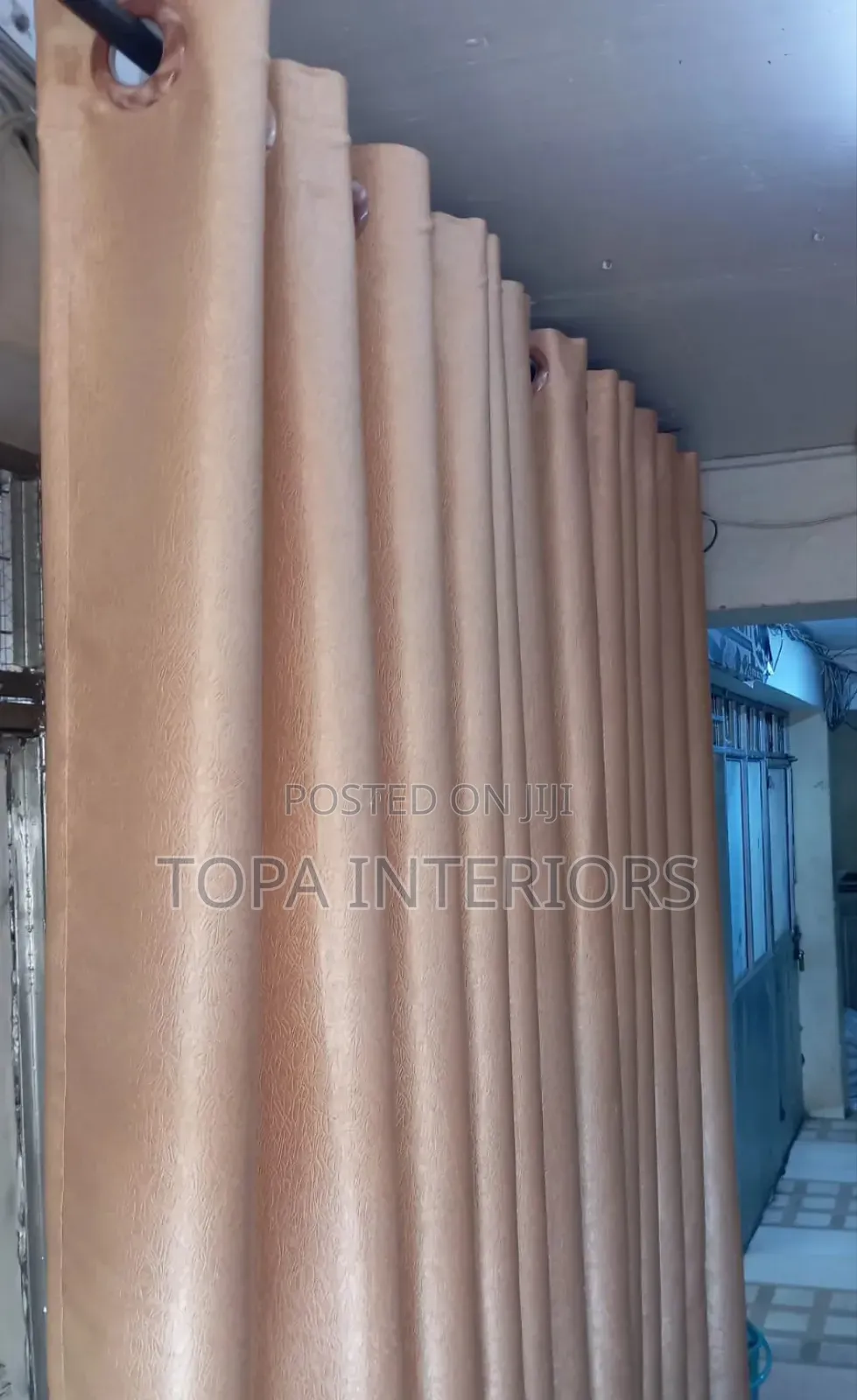 Plain Soft Gold Curtains for House Window Covering