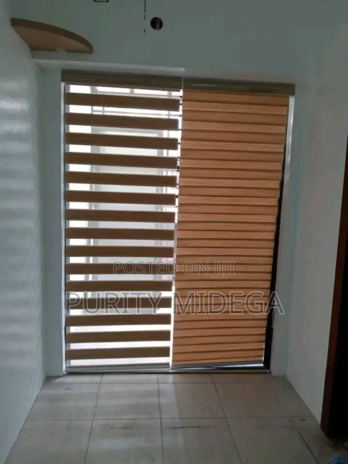 Brown Fabrics of Sheer Rollers
