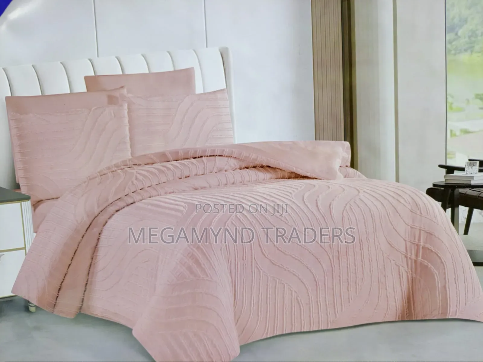 6pc Tufted Duvet Cover 6*6/Luxury Bedding Set
