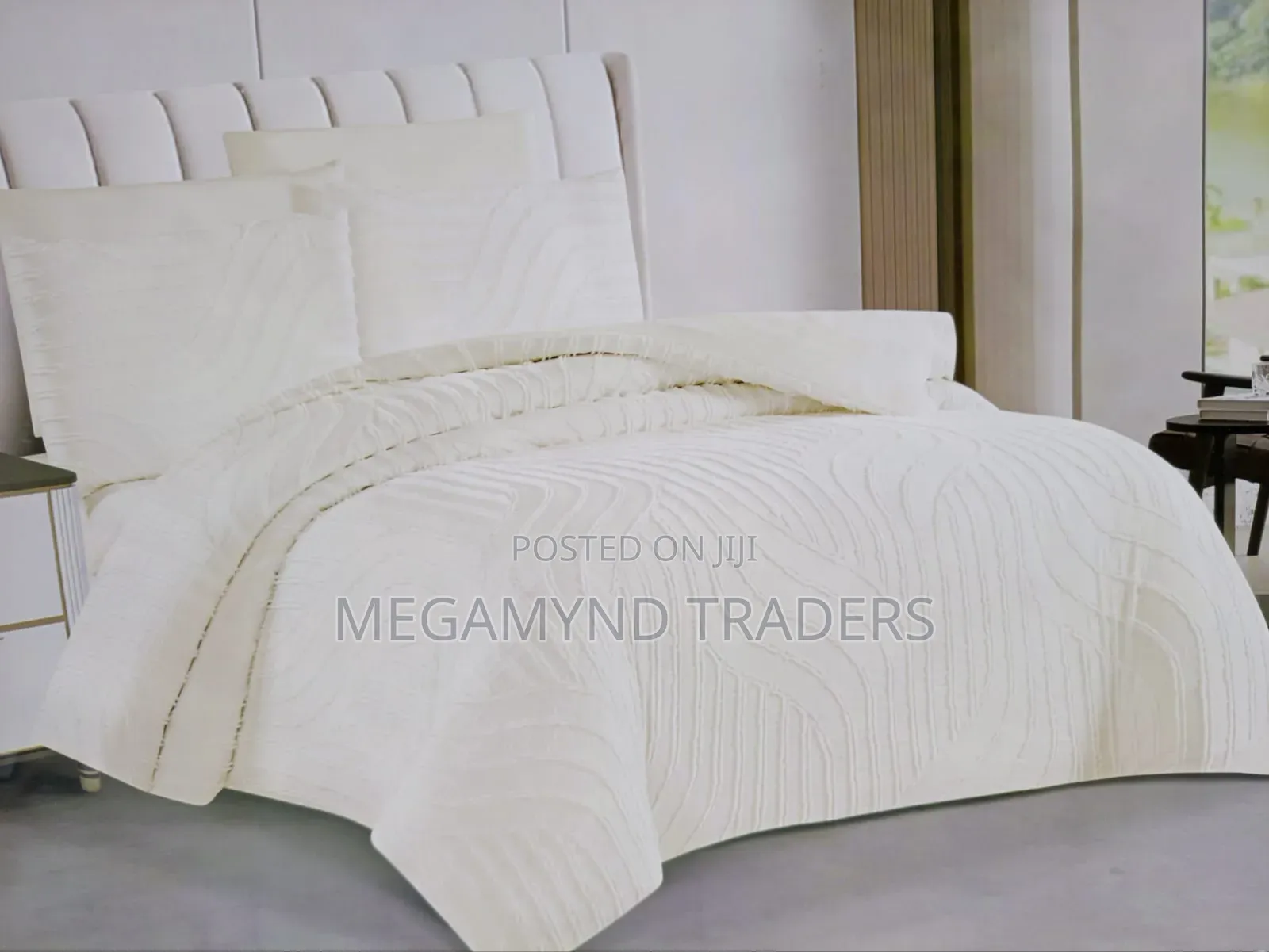 6pc Tufted Duvet Cover 6*6/Luxury Bedding Set