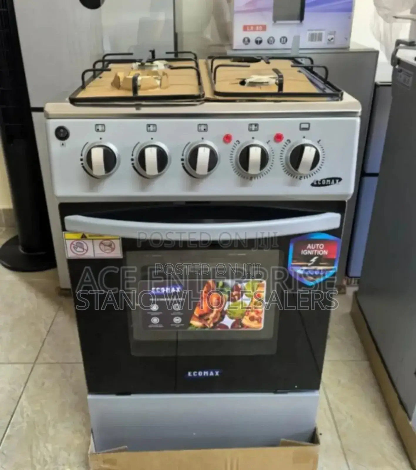 With 1 Year Warranty 4burner Gas Cooker Standing Cooker