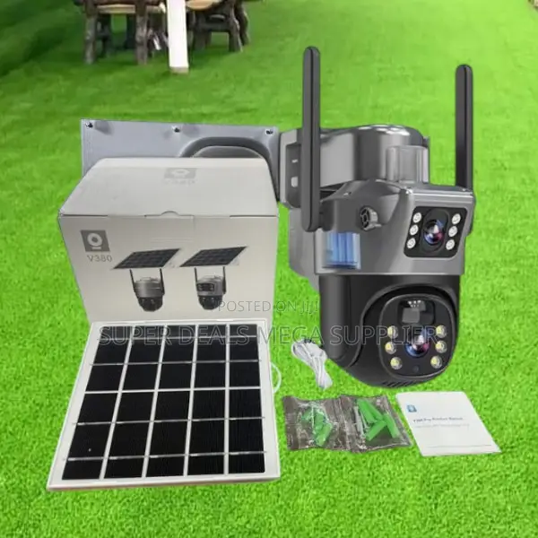 4g PTZ Solar CCTV Camera Dual Lens Ai Motion Detect Night Vision