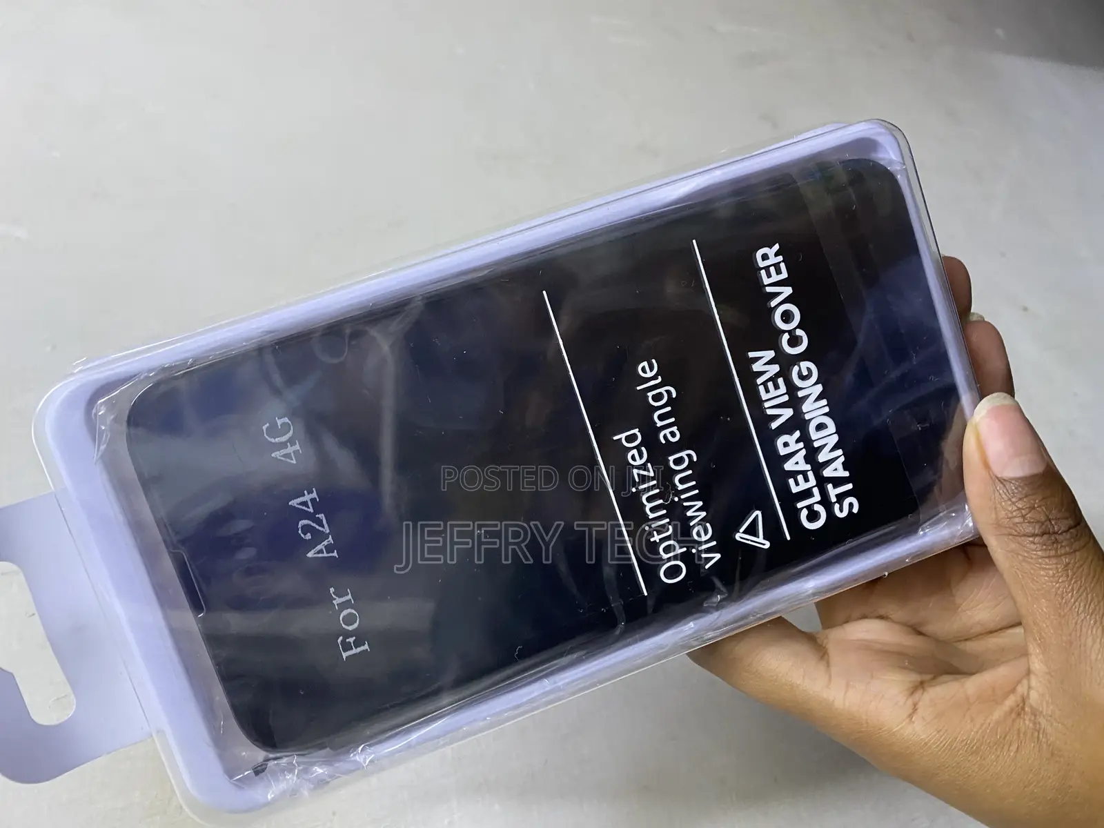 Helix Samsung Galaxy A24 4g, Clear View Protective Mirror Flip Cover