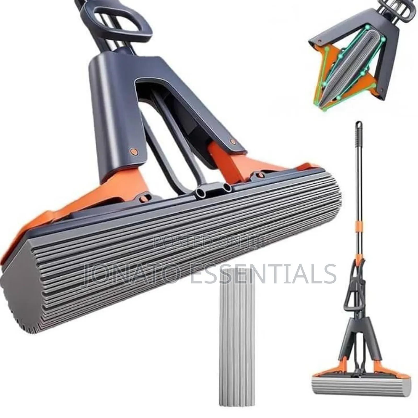 Self-Wringing Roller Squeeze Mop. Hands-Free Floor Cleaner Kenya