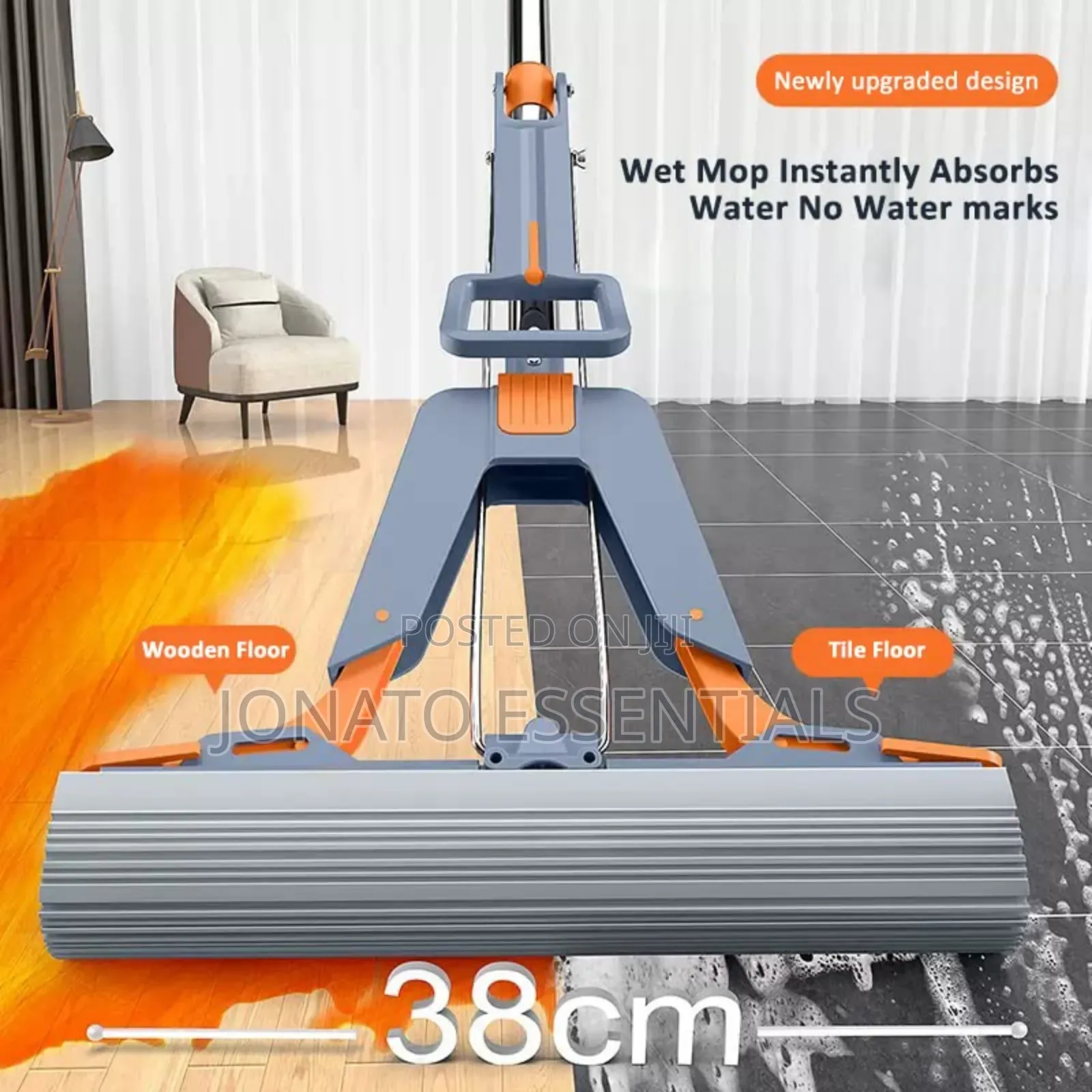 Self-Wringing Roller Squeeze Mop. Hands-Free Floor Cleaner Kenya