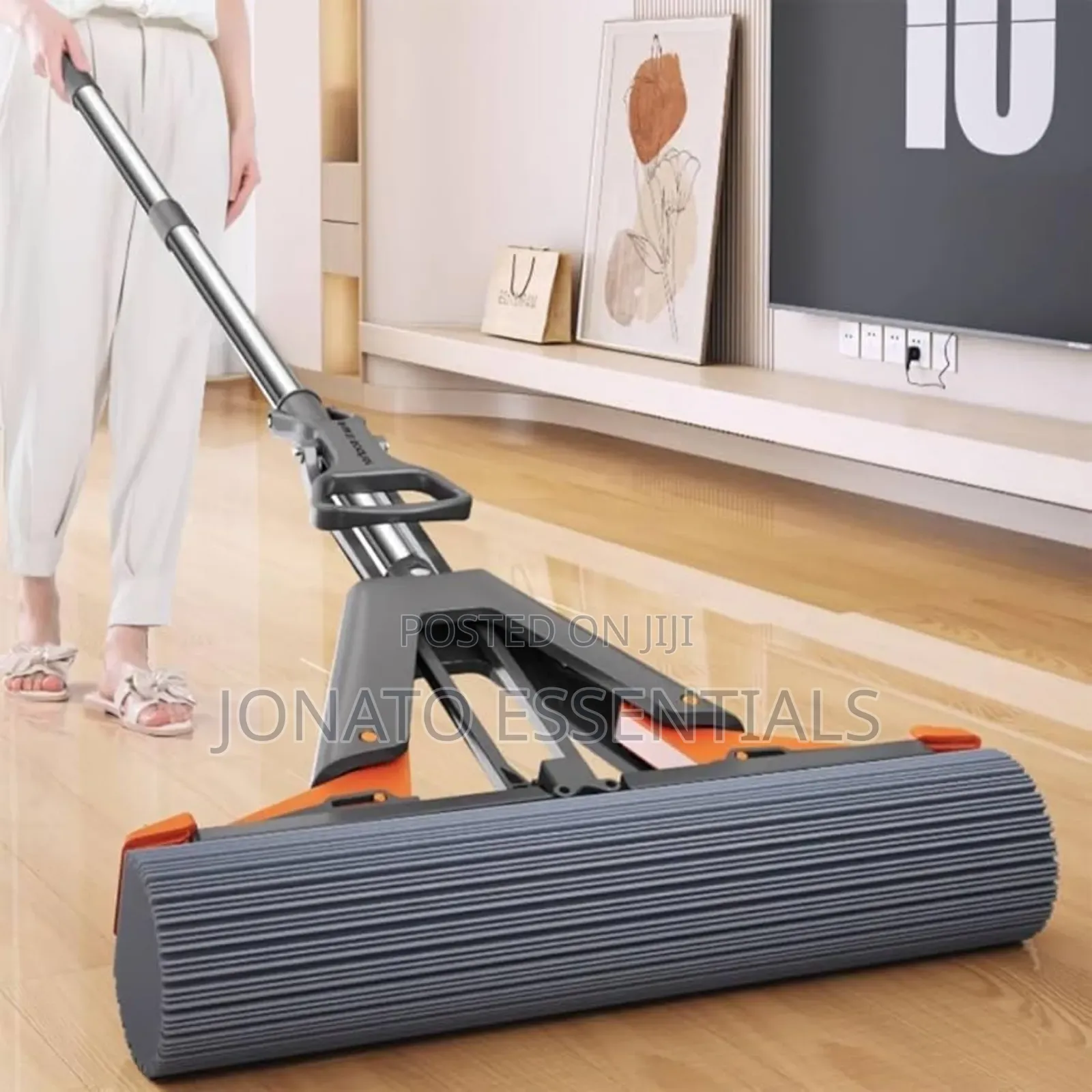 Self-Wringing Roller Squeeze Mop. Hands-Free Floor Cleaner Kenya