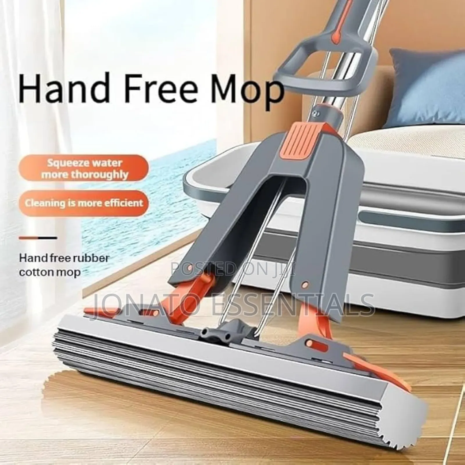 Self-Wringing Roller Squeeze Mop. Hands-Free Floor Cleaner Kenya