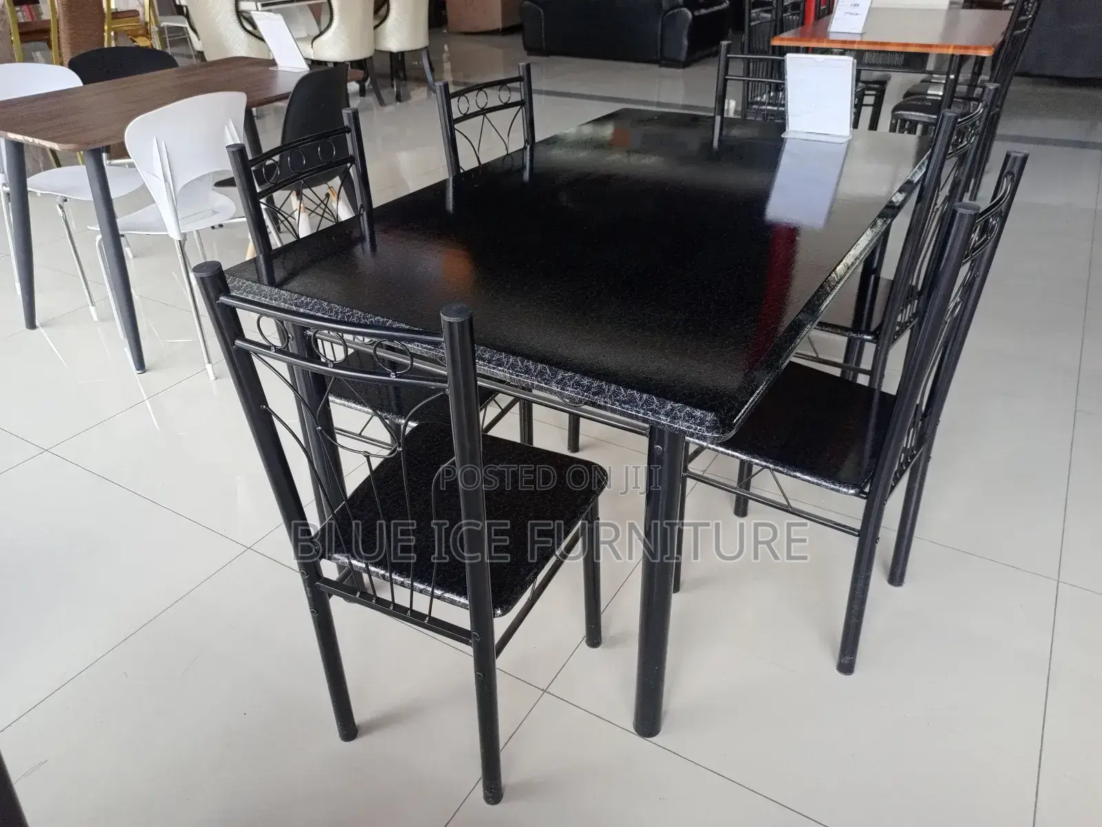 6-Seater Glass Dining Table