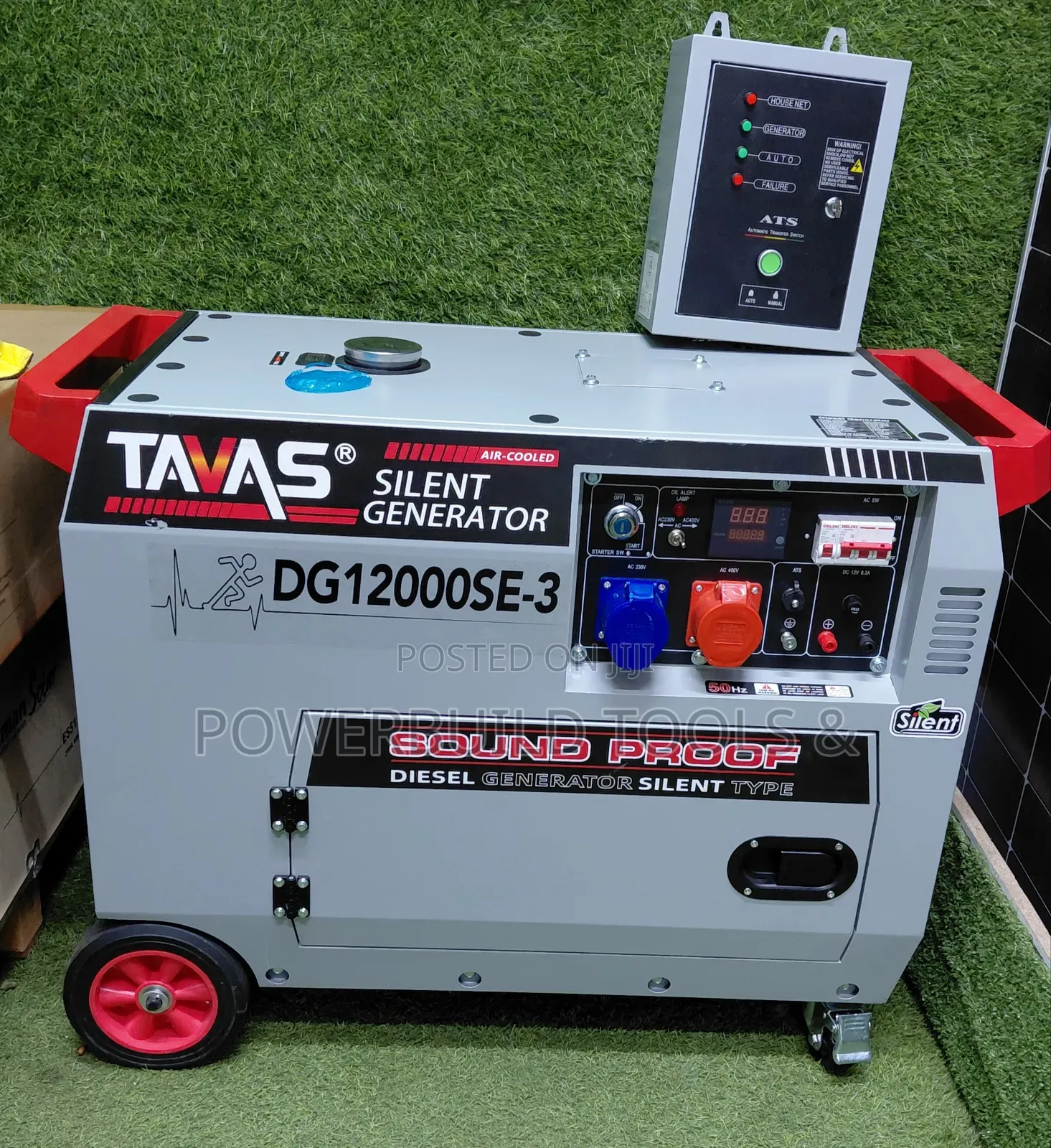 Tavas Germany 15kva Sound Proof Dual Phase Generator With Ats Switch