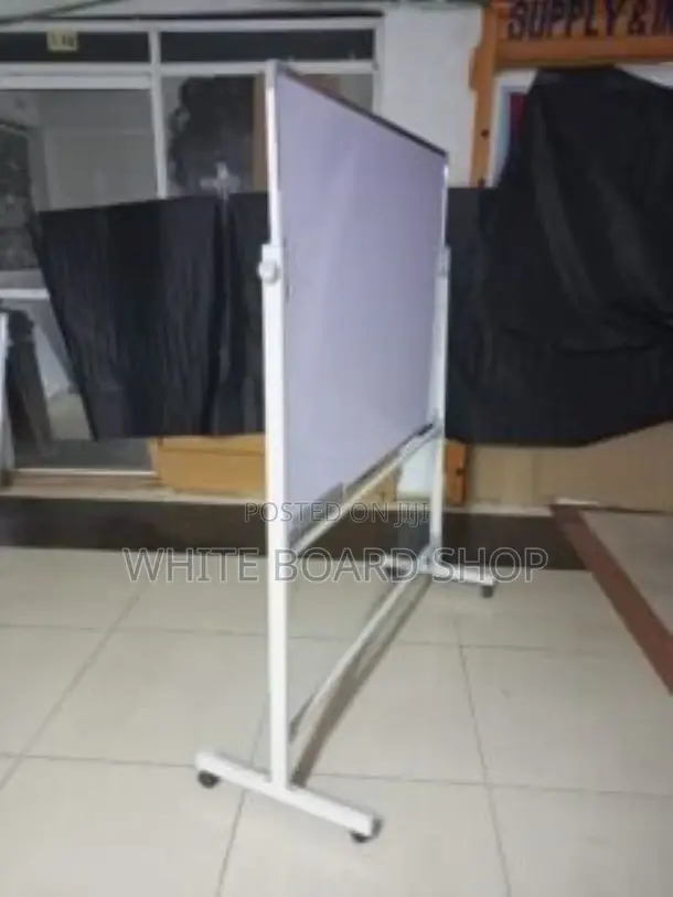 Portable Magnetic White Board on Wheels 120cm X 90cm (4ft X 3ft)