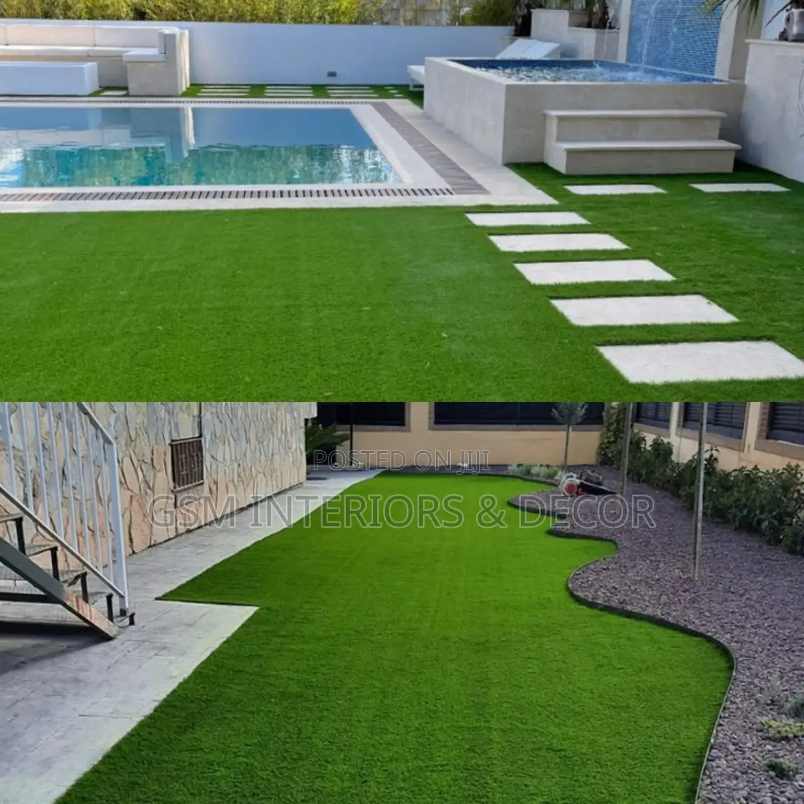 Artificial Green Grass for Swimming Pools