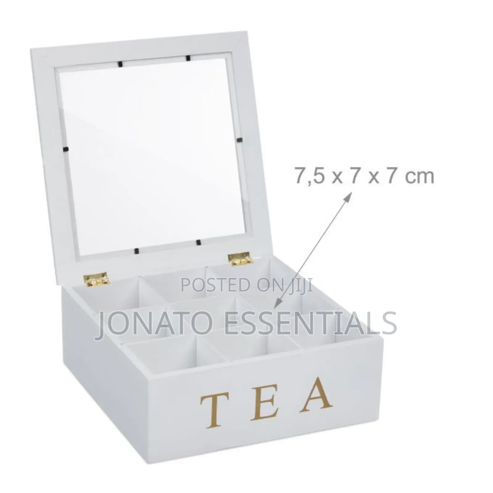 Wood Tea Bag Organizer Box With Ketepa Tea Bags 9 Slot