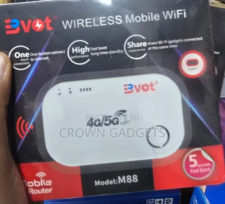 Bvot Portable Wireless Router Fast Boot Type-c Connection