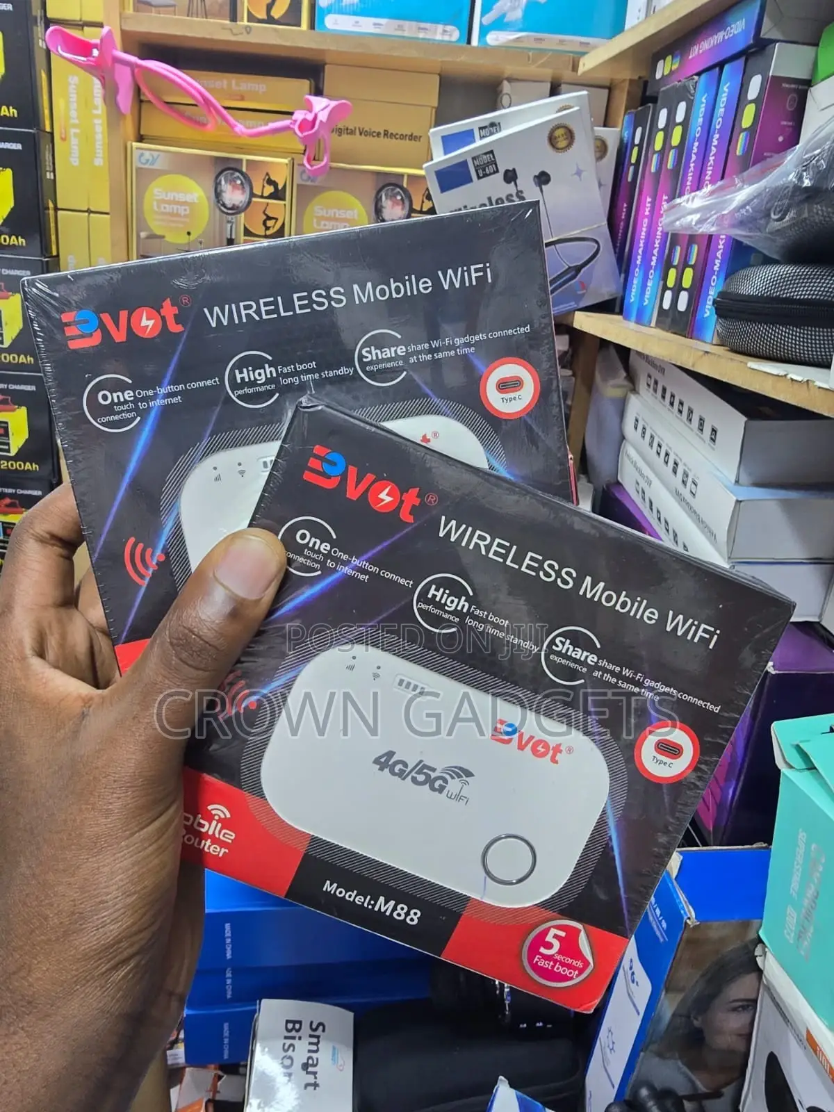 Bvot Portable Wireless Router Fast Boot Type-c Connection