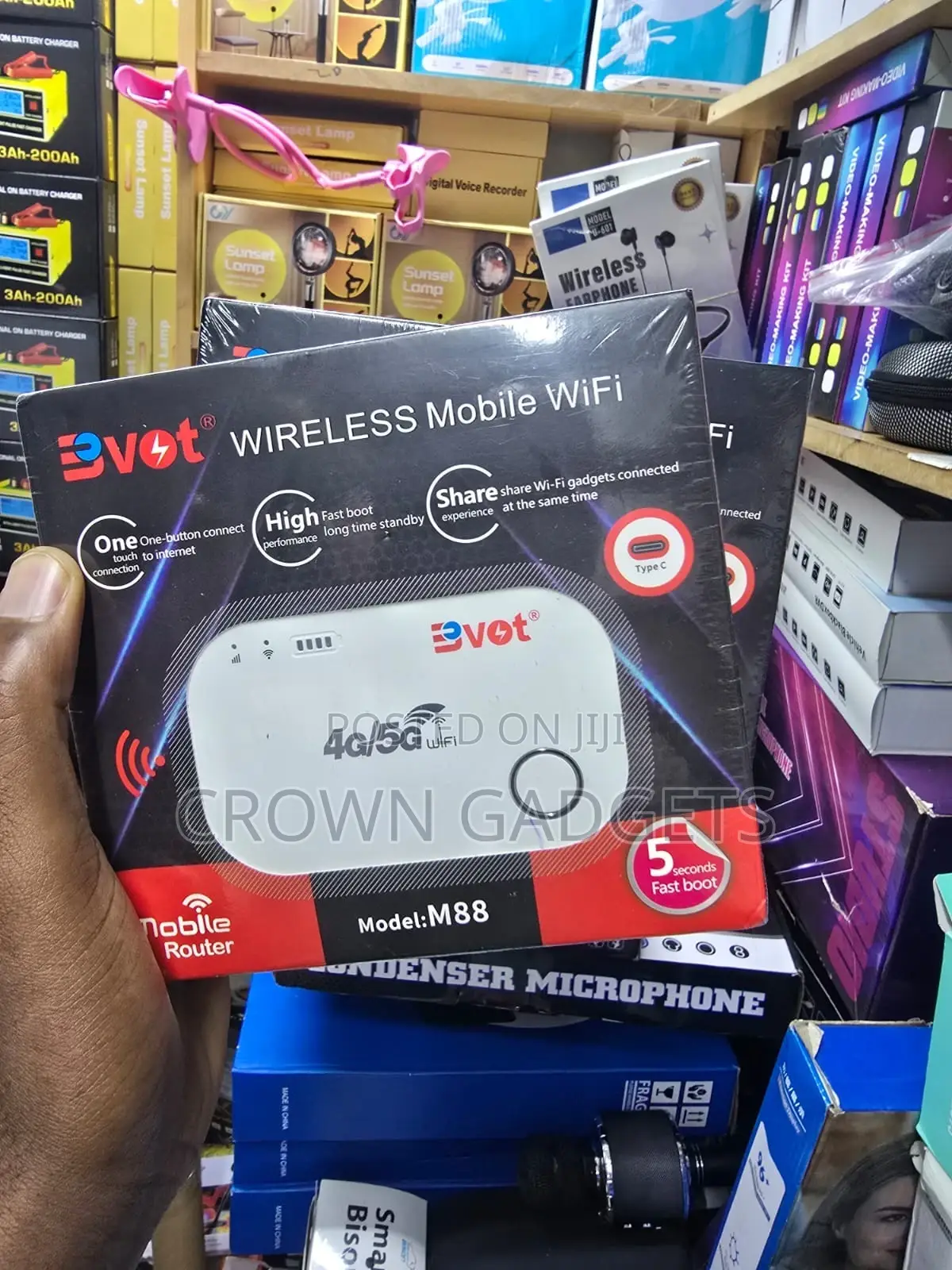 Bvot Portable Wireless Router Fast Boot Type-c Connection