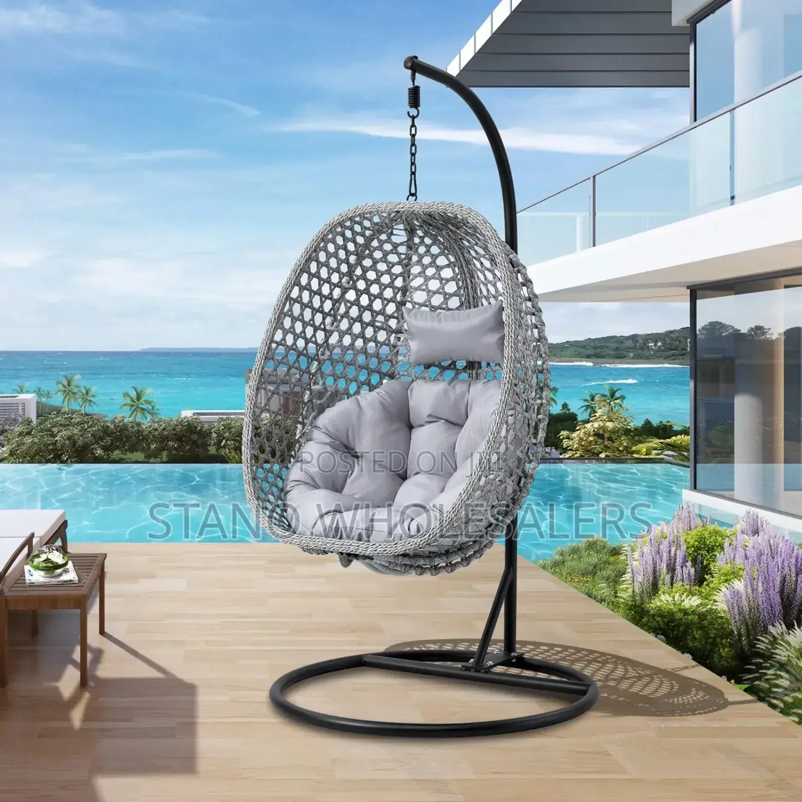 With Pillows. New Swing Chair. Strong