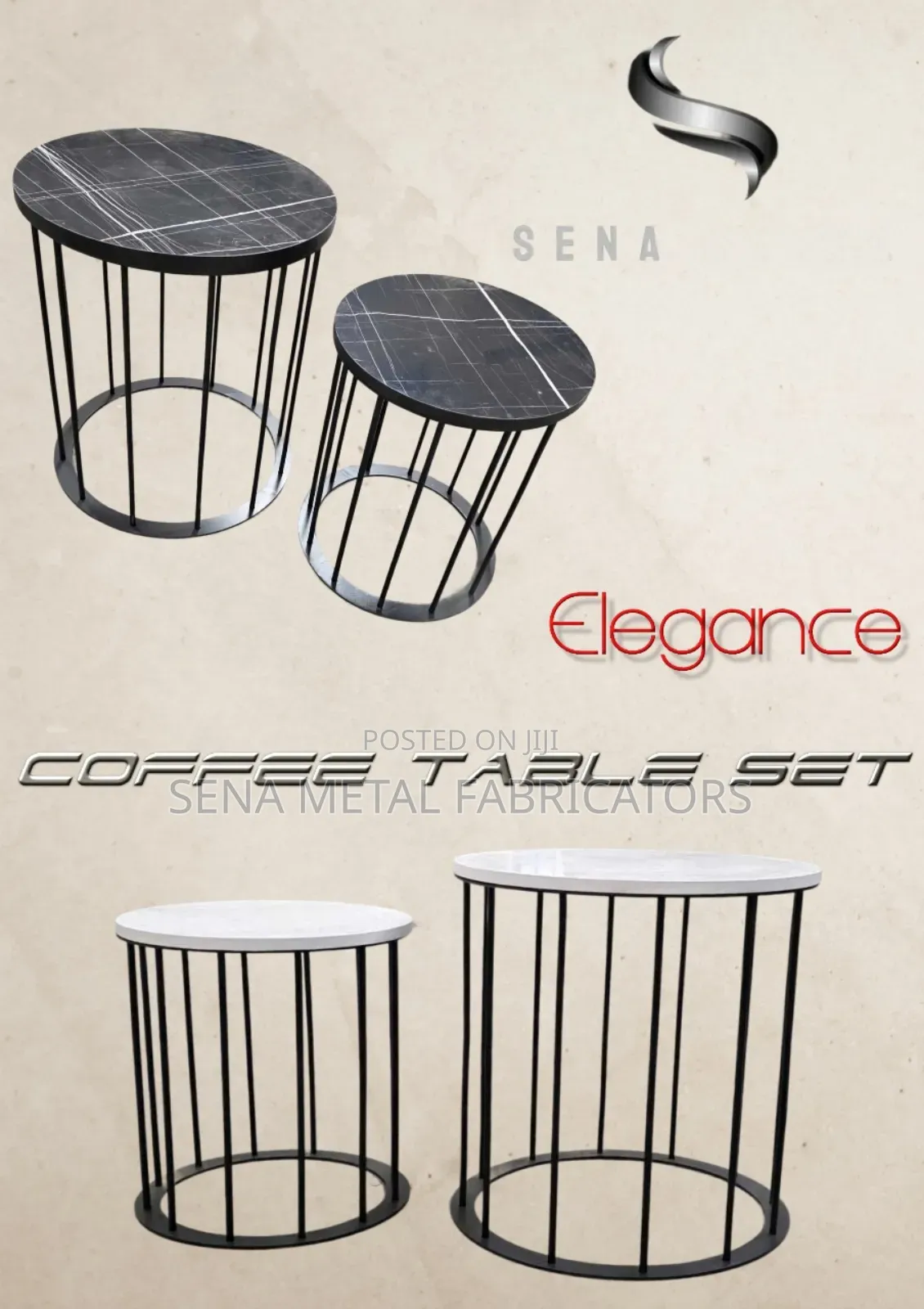 Modern Coffee Table With Different Sizes 