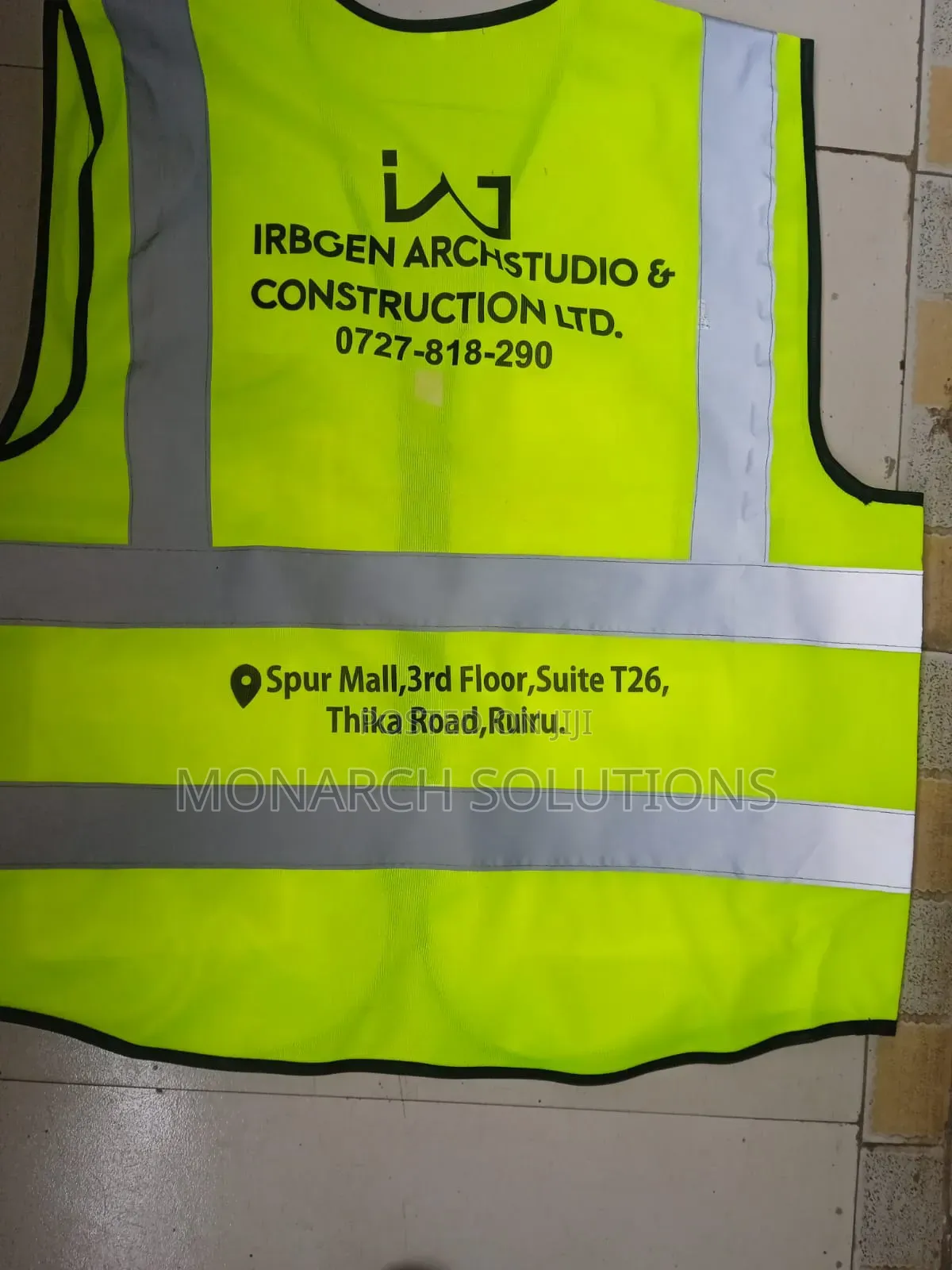 Green Reflective Vest Without Branding