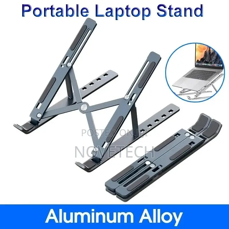 Aluminum Foldable Laptop Stand Adjustable Portable Notebook Holder